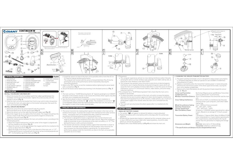 Giant CONTINUUM WIRELESS manual