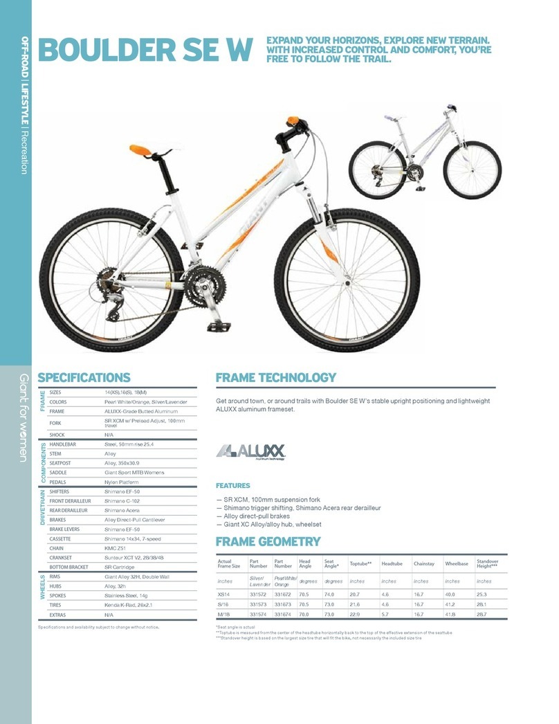 Giant BOULDER SE W User manual