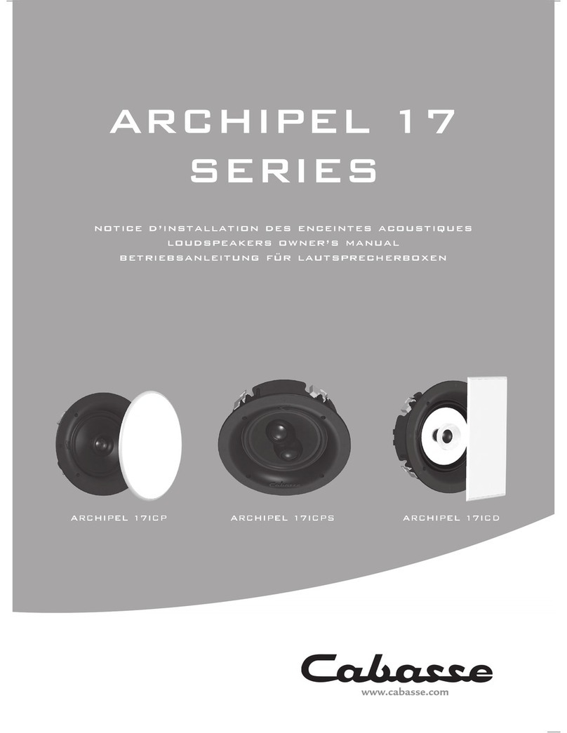 CABASSE ARCHIPEL 17 User manual