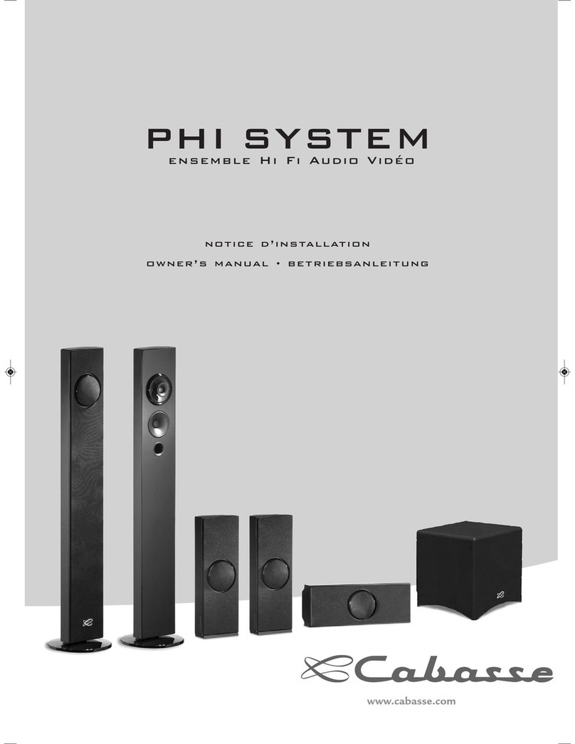 CABASSE PHI User manual