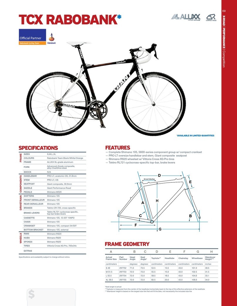 Giant TCX RABOBANK User manual