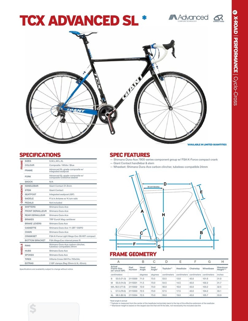 Giant TCX ADVANCED SL datasheet
