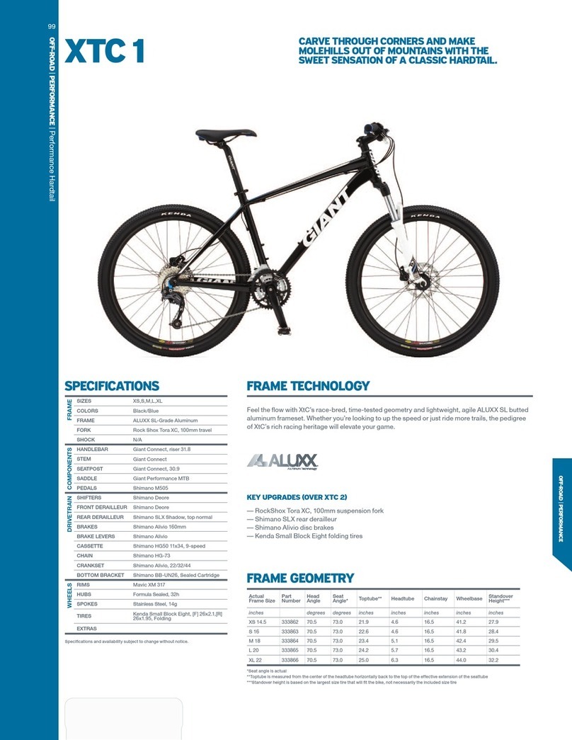 Giant XTC 1 User manual