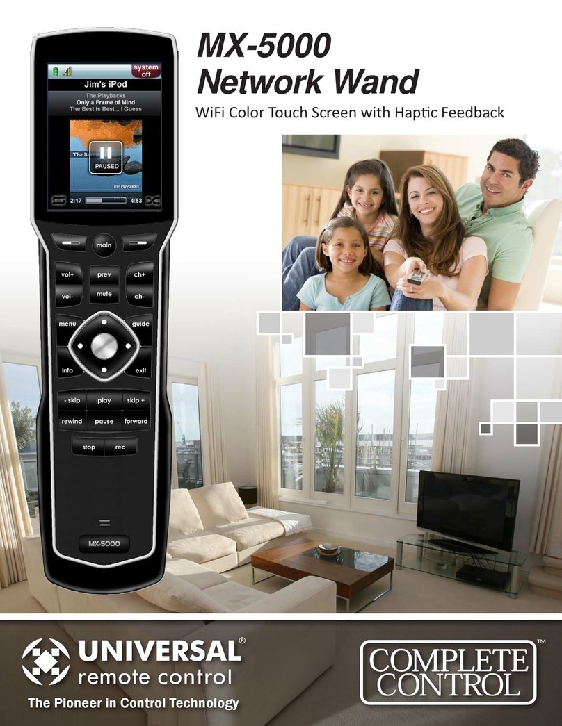 Universal Remote Control MX-5000 Network Wand brochure