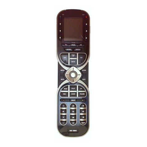 Universal Remote Control Complete Control MX-880 User manual