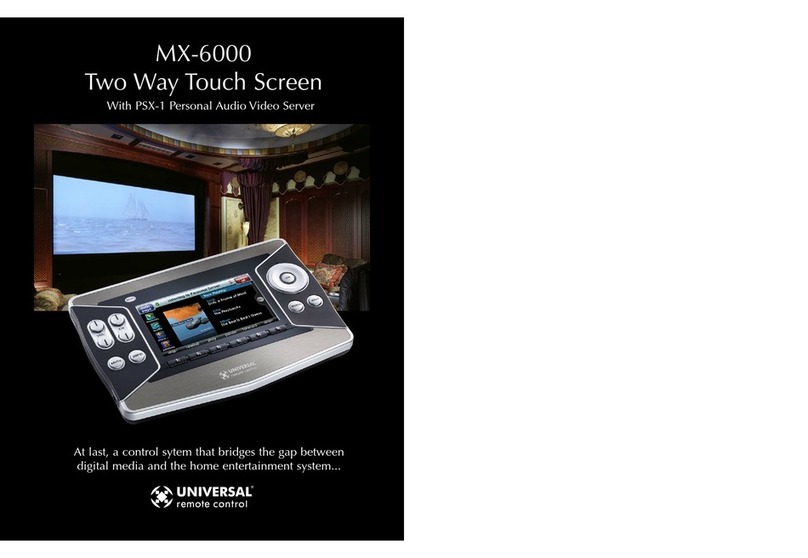 Universal Remote Control MX-6000 - User manual