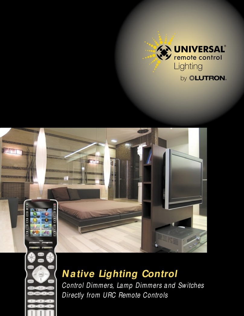 Universal Remote Control LIGHTING User manual