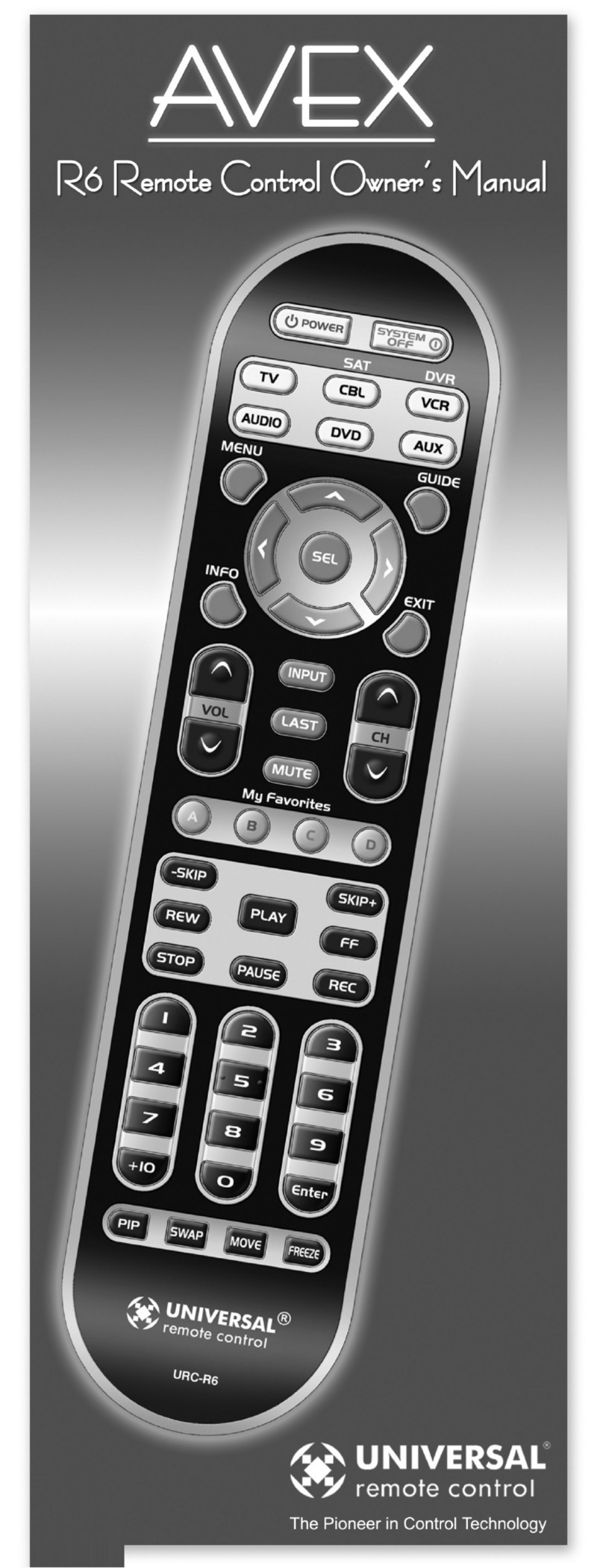 Universal Remote Control AVEX User manual