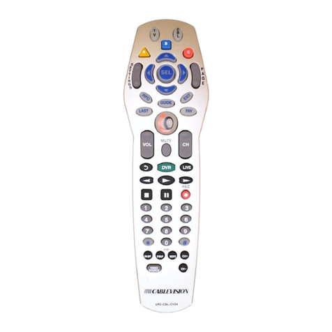 Universal Remote Control CABLEVISION UR2-CBL-CV04 User manual