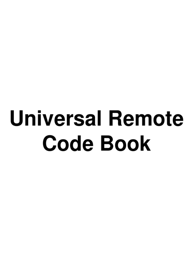 Universal Remote Control UR17E - CODE BOOK User manual