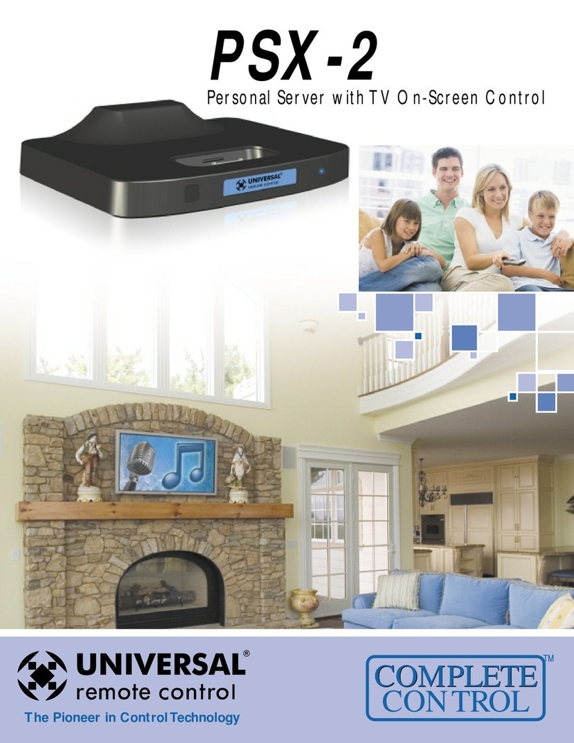 Universal Remote Control Complete Control PSX-2 brochure