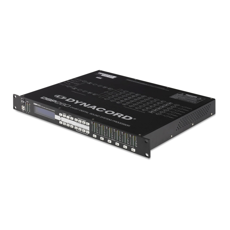 Dynacord DSP 260 User manual