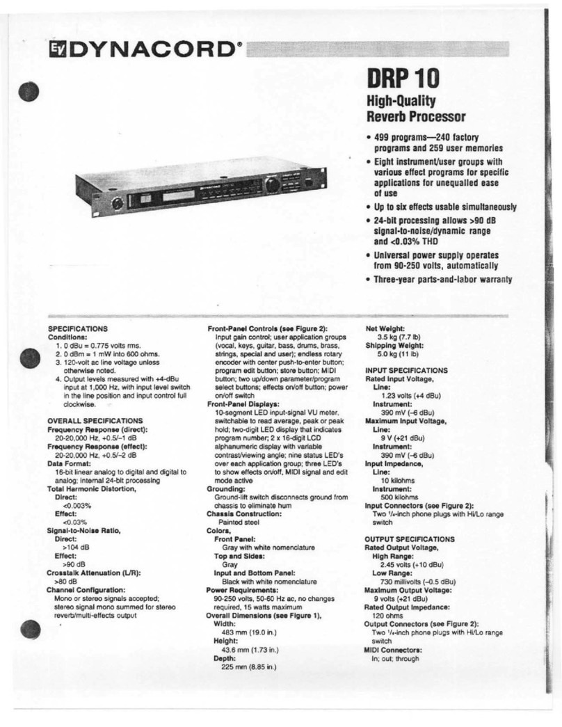 Dynacord DRP 10 manual