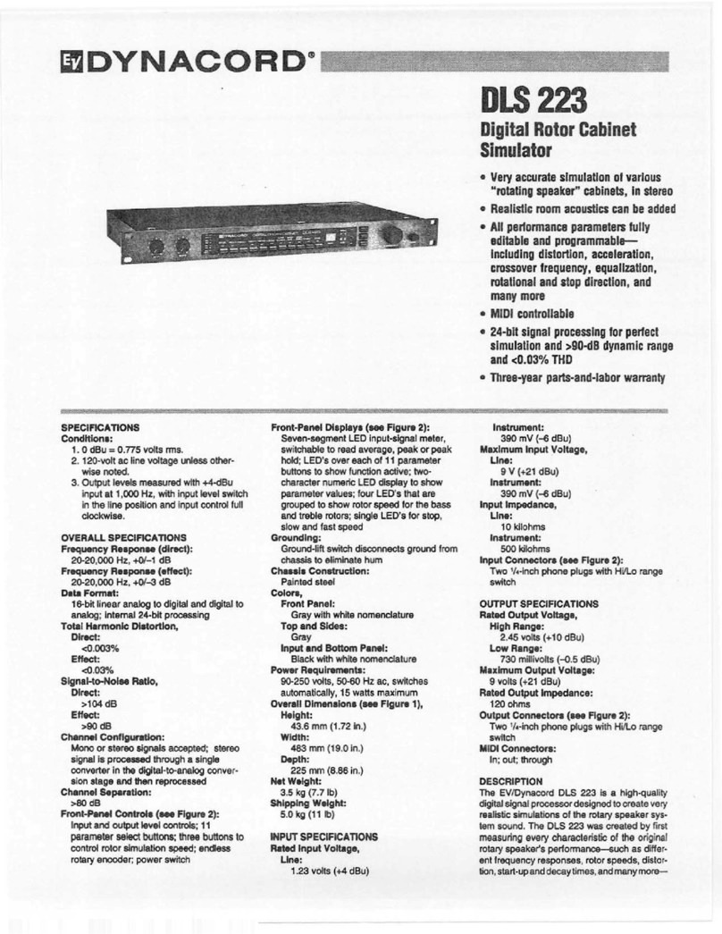 Dynacord DLS 223 - User manual Dynacord DLS 223 - User manual