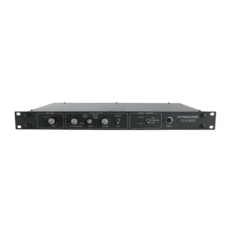 Dynacord CLS 222 - datasheet