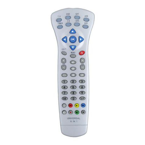 Universal Remote Control 8 IN 1 User manual