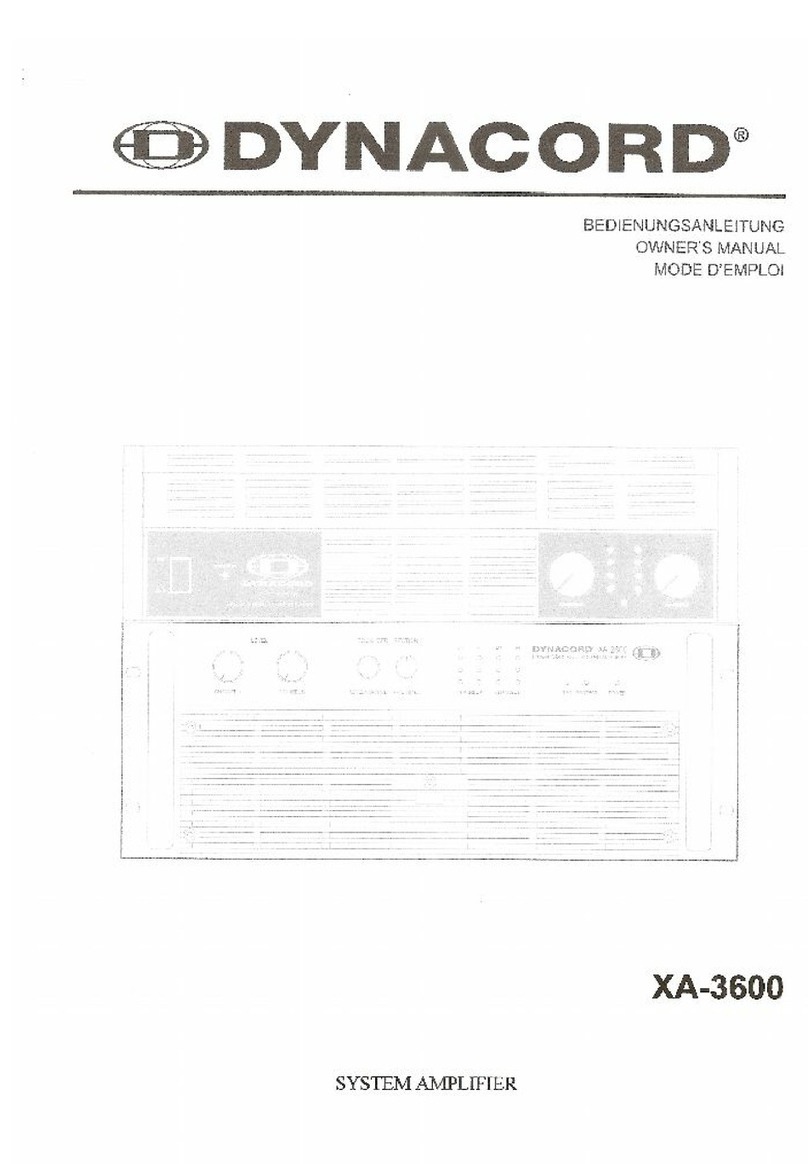 Dynacord XA-3600 User manual