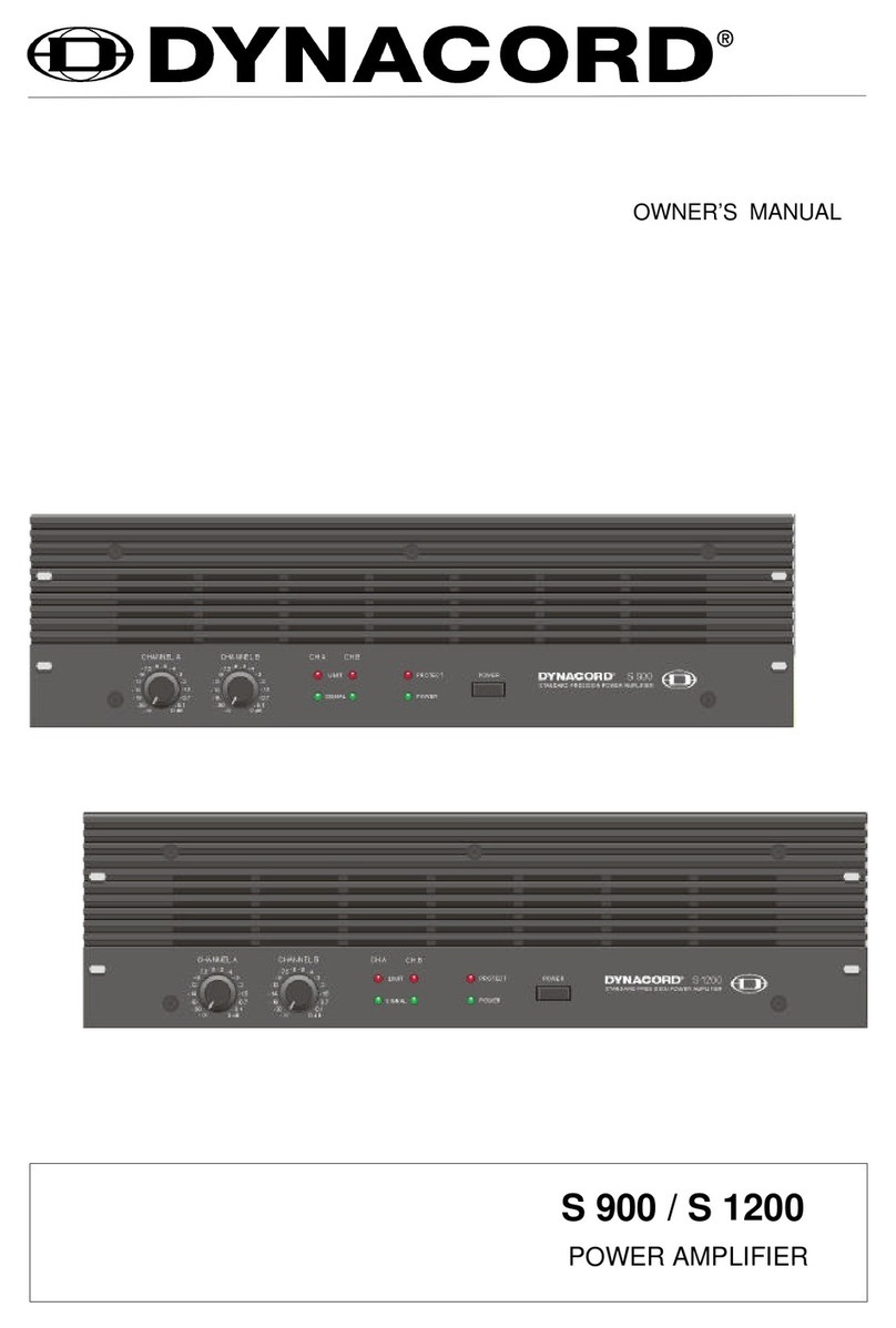 Dynacord S 900 User manual