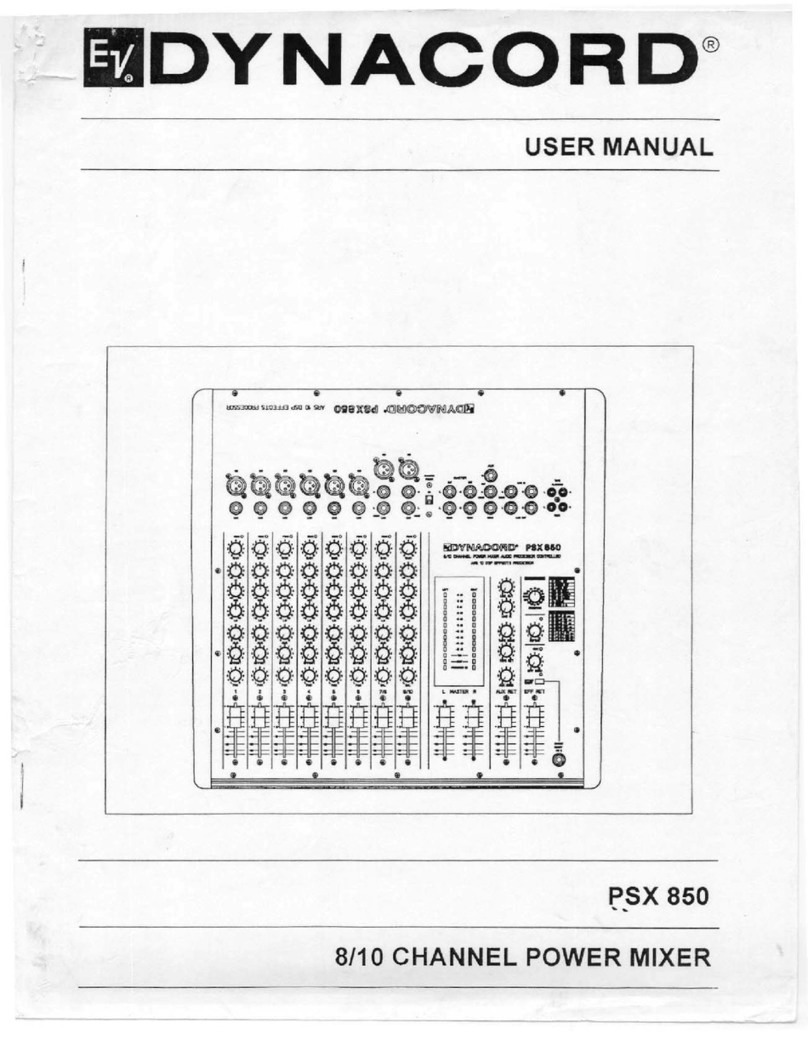 Dynacord PSX 850 user manual