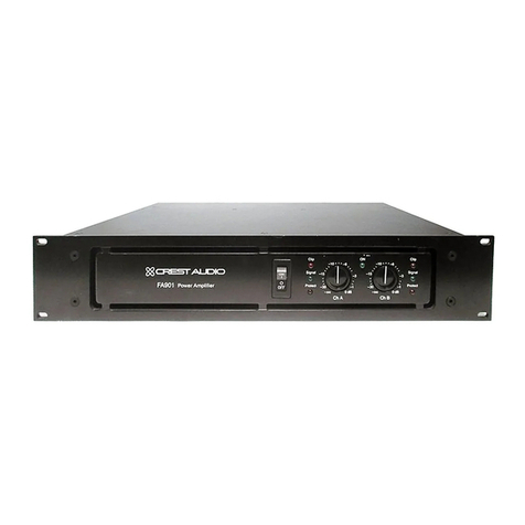 Crest Audio FA901 User manual