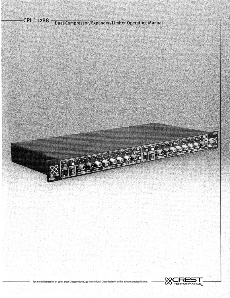 Crest Audio CPL 1288 - S operating manual
