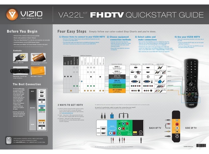 Vizio VA22L User manual