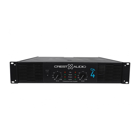 Crest Audio CA4 User manual