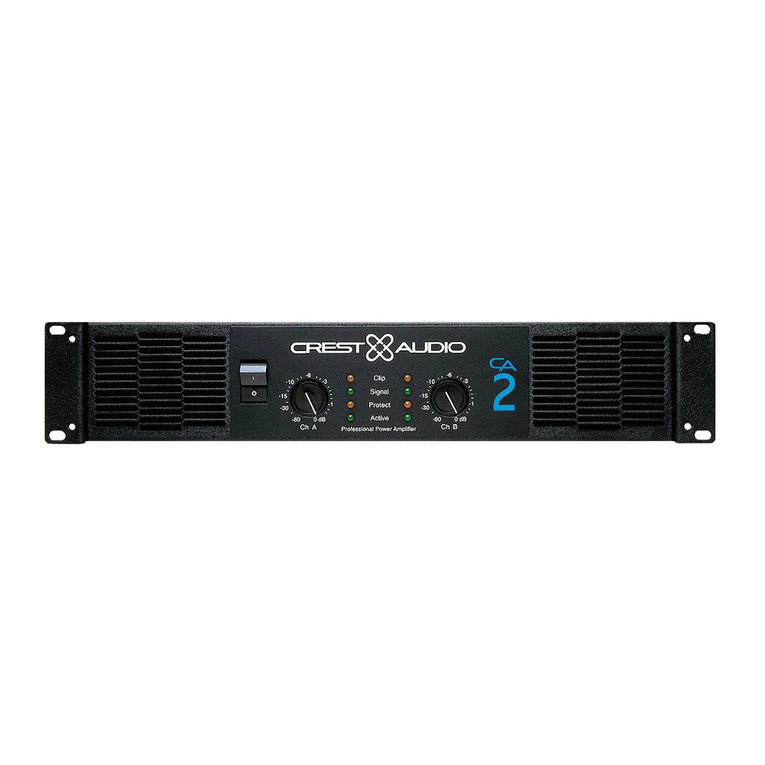 Crest Audio CA2 User manual