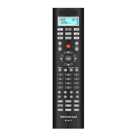 Universal Remote Control URC-L-1870 User manual Universal Remote Control URC-L-1870 User manual