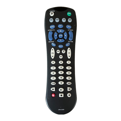 Universal Remote Control UR4-DSR operating instructions