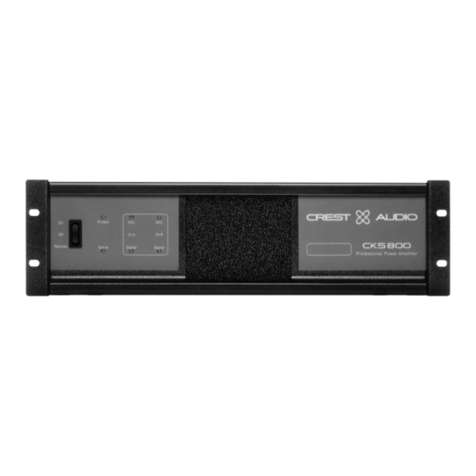 Crest Audio CKS800 User manual