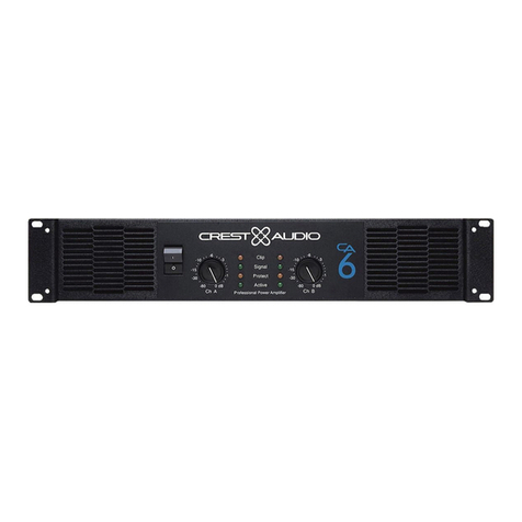 Crest Audio CA6 User manual
