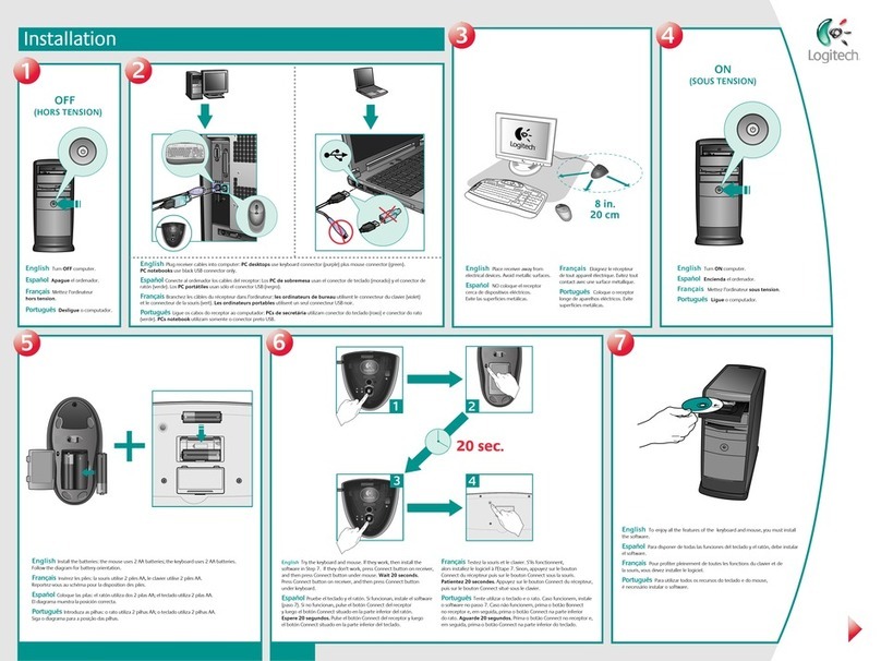 Logitech 967419-0403 - Cordless Desktop LX 501 Wireless... User manual Logitech 967419-0403 - Cordless Desktop LX 501 Wireless... User manual