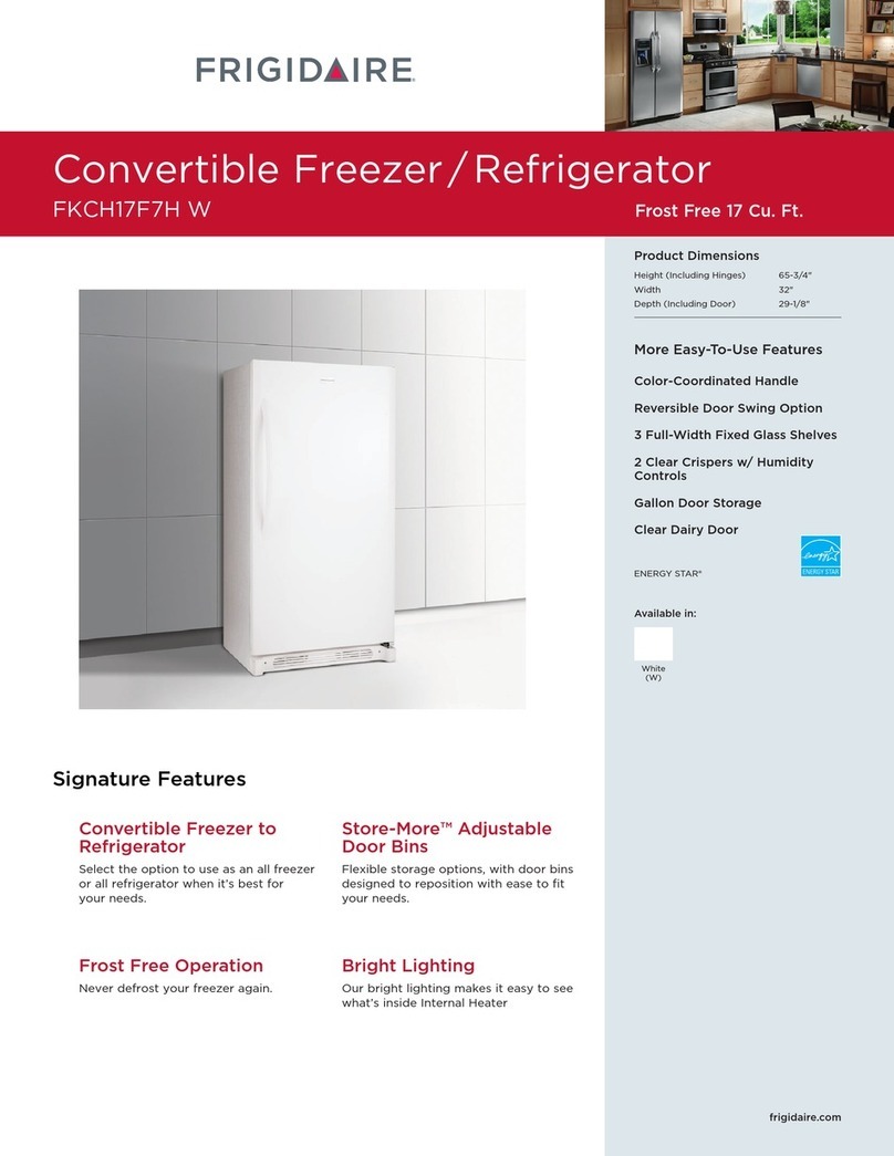 Frigidaire FKCH17F7HW - 16.7 cu. Ft. Upright Freezer Product specifications Frigidaire FKCH17F7HW - 16.7 cu. Ft. Upright Freezer Product specifications