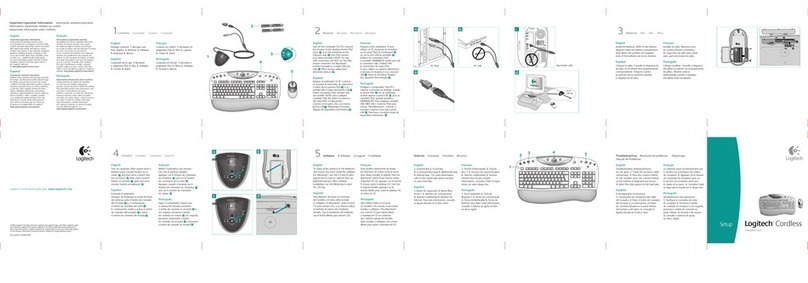 Logitech 967231-0403 - Cordless Elite Duo Keyboard Setup manual