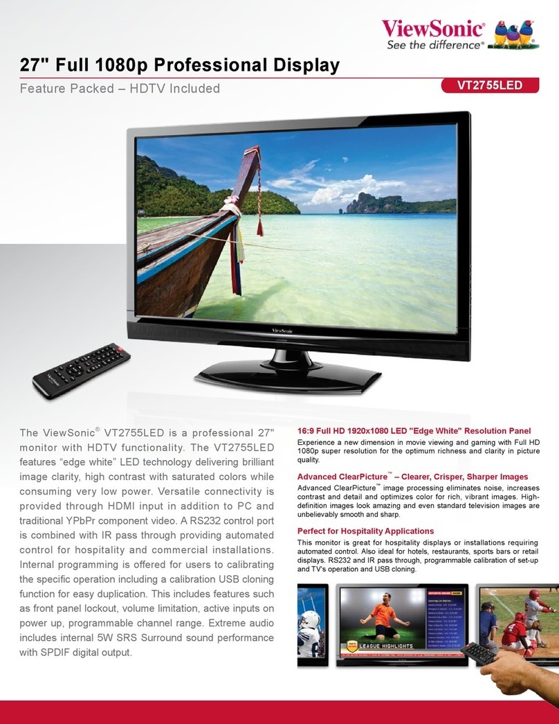 ViewSonic VT2755LED User manual