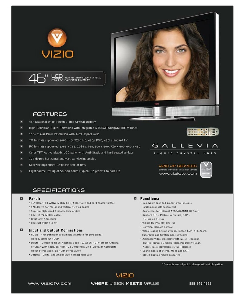 Vizio Gallevia GV46LHDTV10A User manual