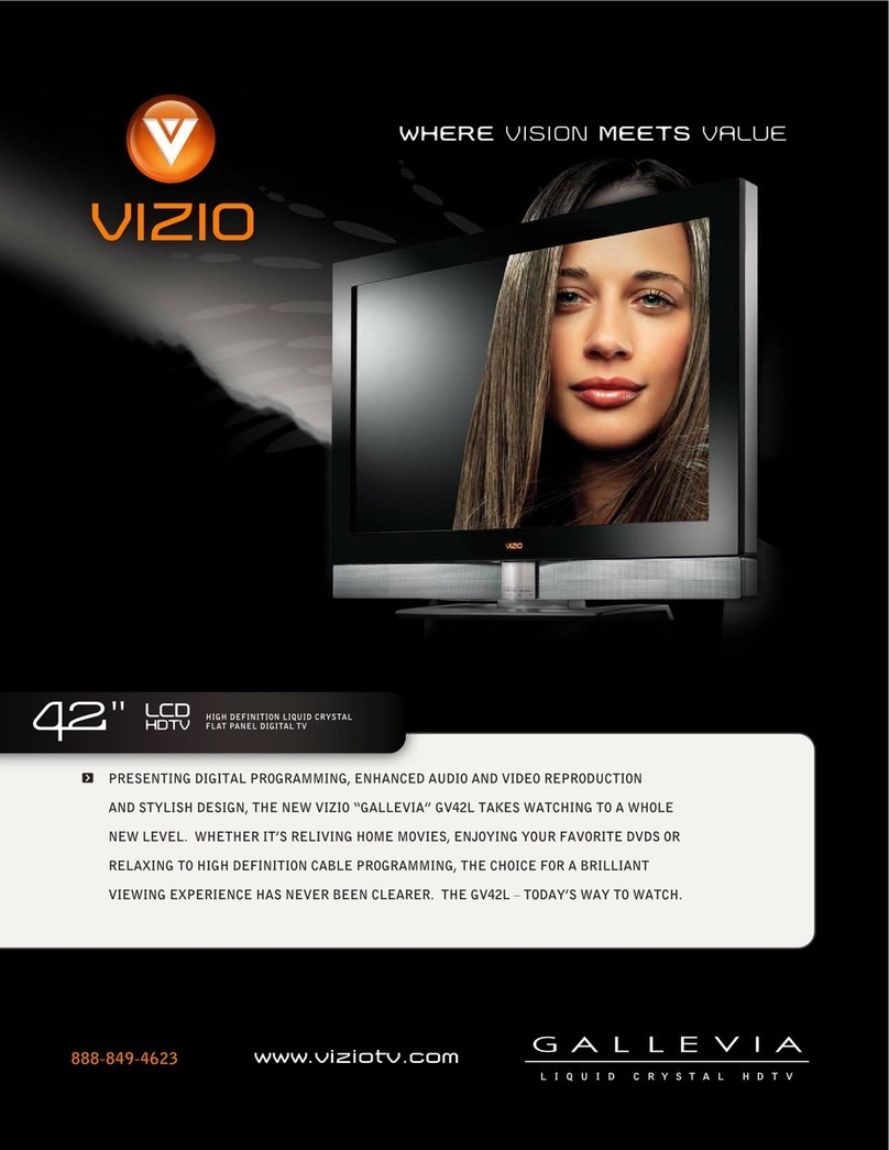 Vizio GV42LHDTV Specifications