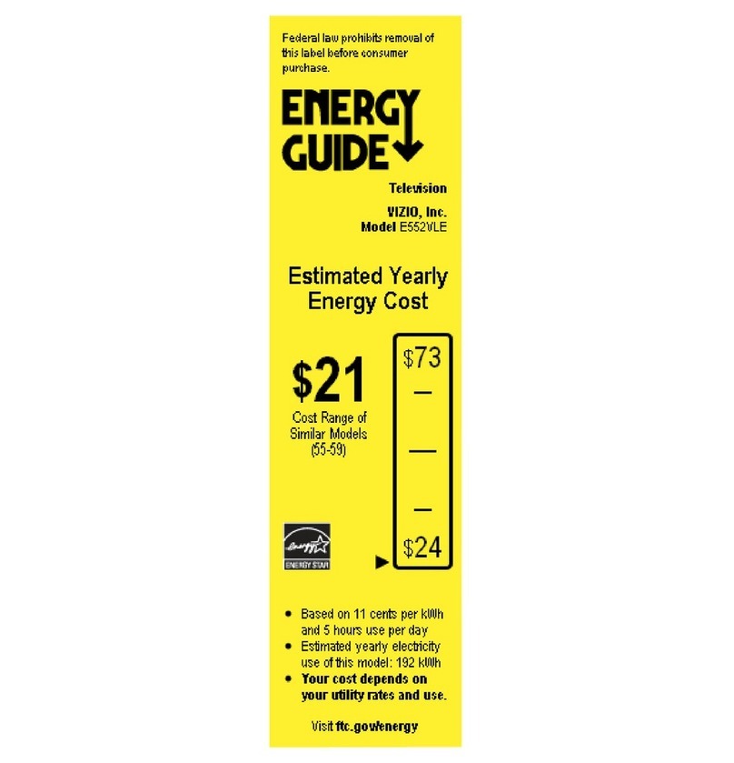 Vizio E552VLE Assembly instructions