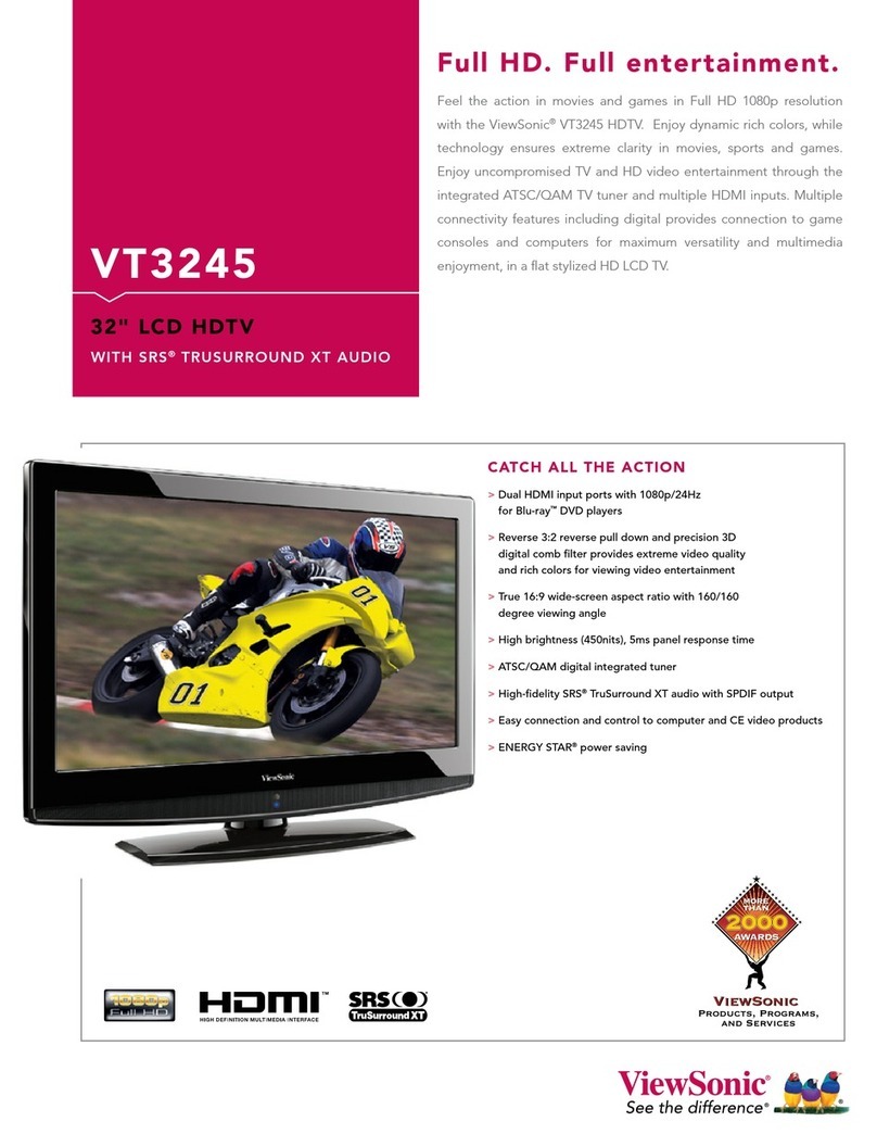 ViewSonic VT3245 - 32" LCD TV User manual
