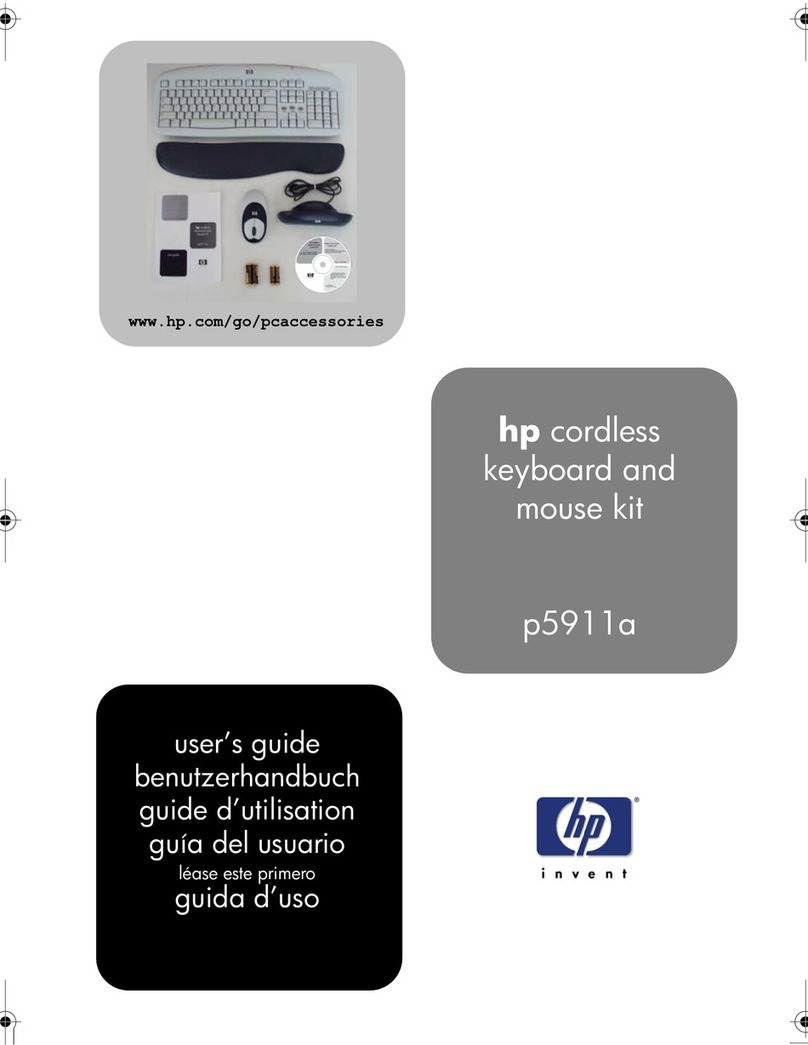 HP P5911A - Cordless Keyboard And Mouse User manual