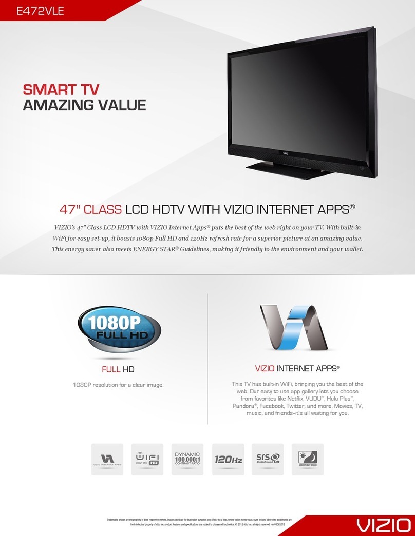 Vizio E472VLE Specifications