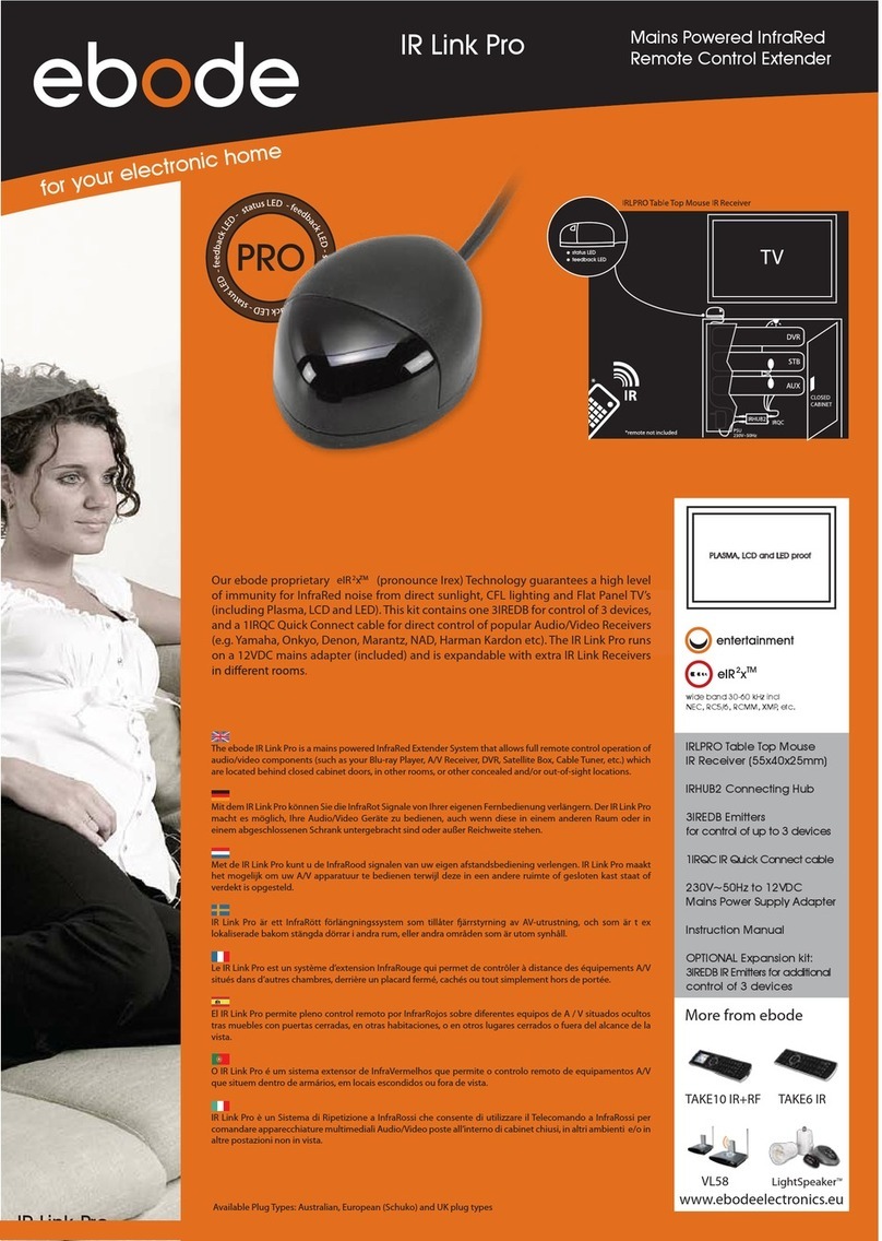 Ebode IR Link Pro User manual