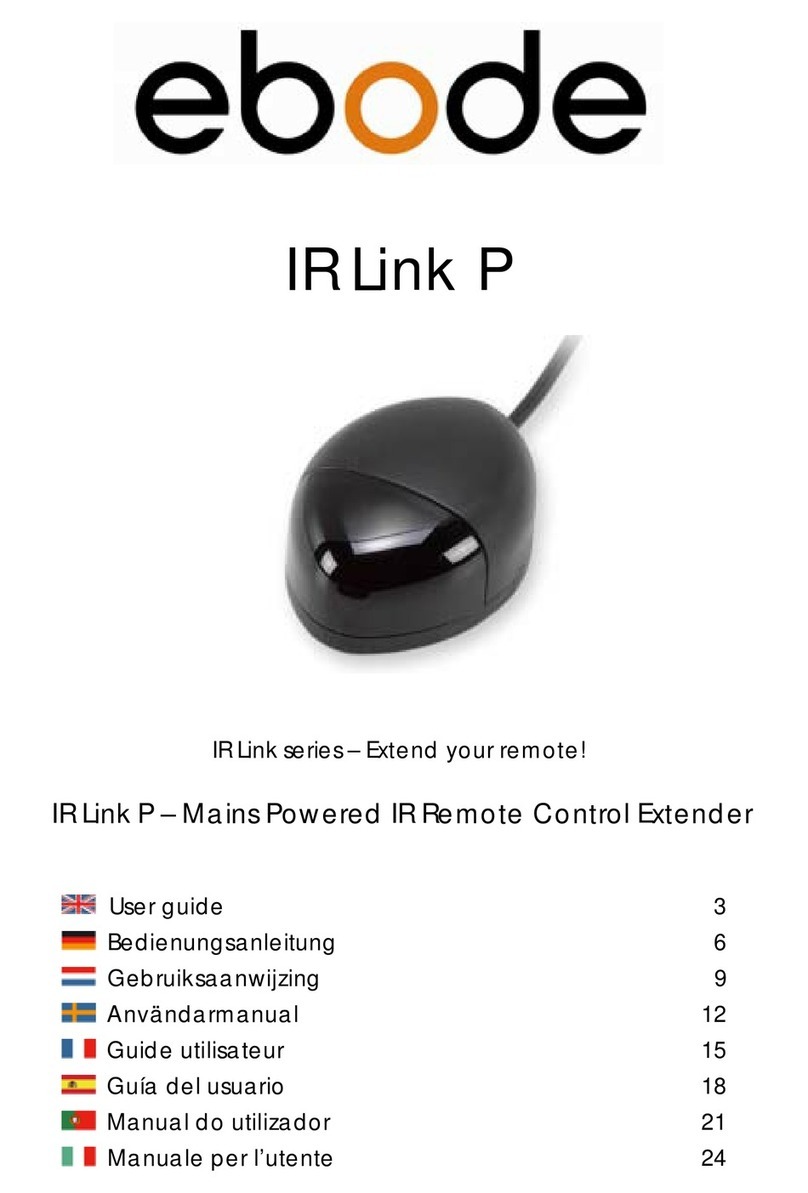 EDOBE XDOM IR LINK B - PRODUCTSHEET User manual