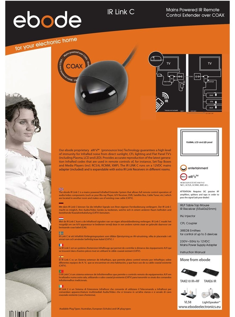 EDOBE IR LINK C instruction manual