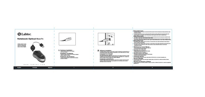 LABTEC NOTEBOOK OPTICAL MOUSE PRO User manual LABTEC NOTEBOOK OPTICAL MOUSE PRO User manual