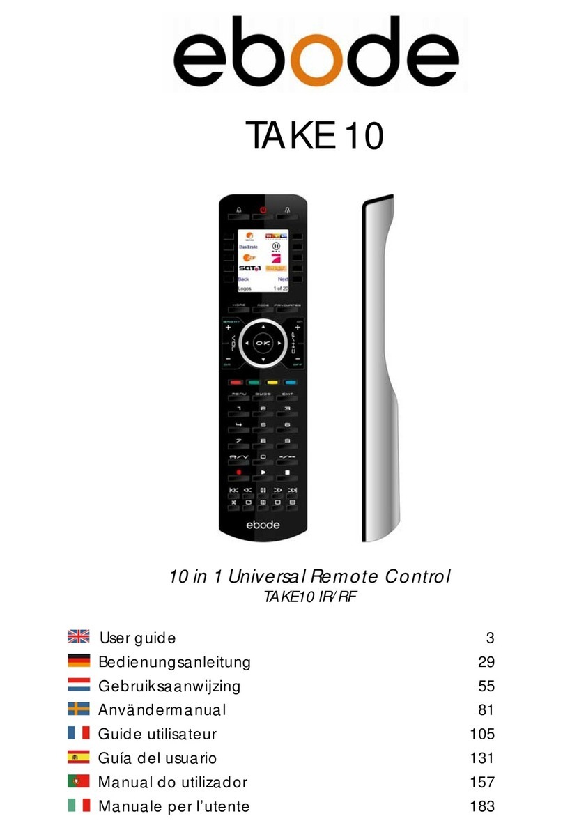 Ebode XDOM TAKE 10 IR/RF - PRODUCTSHEET user guide