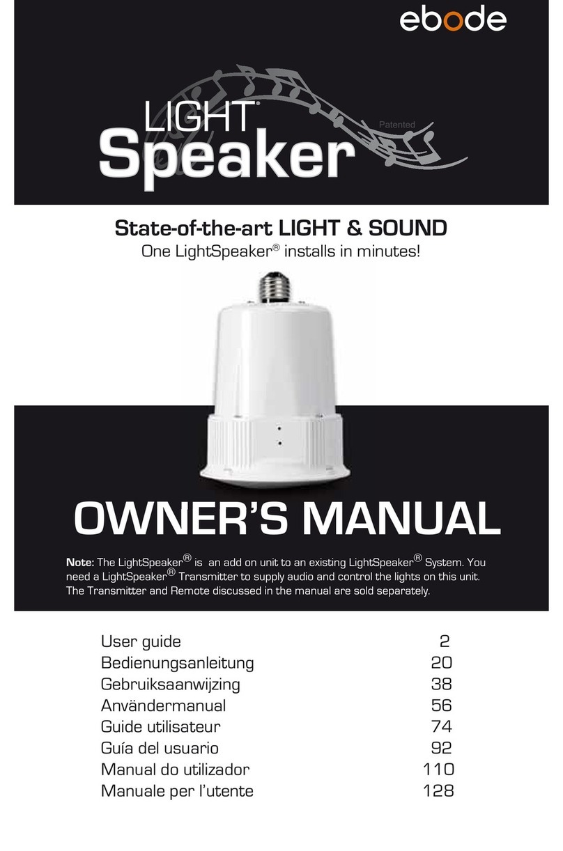 Ebode XDOM PAIR OF SPEAKERS owner's manual