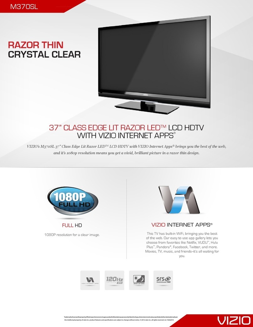 Vizio M370SL User manual