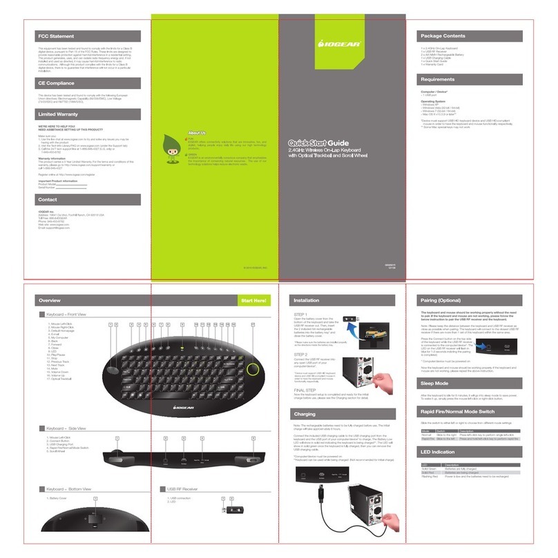 IOGear GKM581R User manual